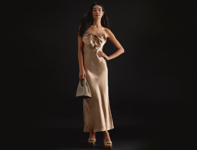 Woman in a dress